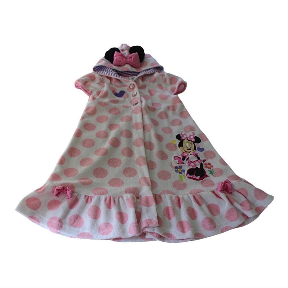 Disney Minnie hooded Cover-Up Size 7/8